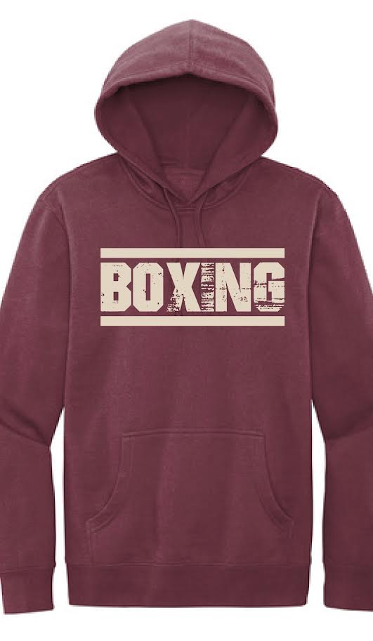 Limited Edition Burgundy Boxing Hoodie
